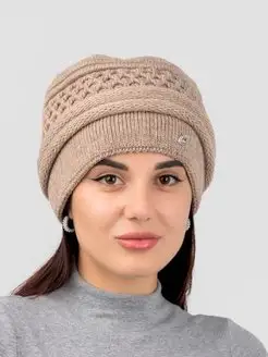 Шапка женская зимняя вязаная ЭМА_tex 170585223 купить за 455 ₽ в интернет‑магазине Wildberries
